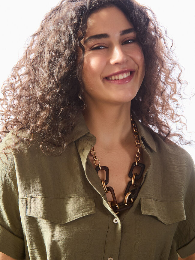 COLLAR PIEZAS DORADAS Oro