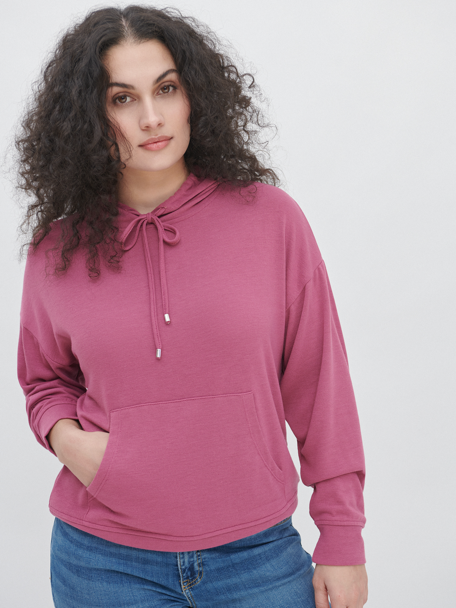 Sudadera hotsell basica rosa